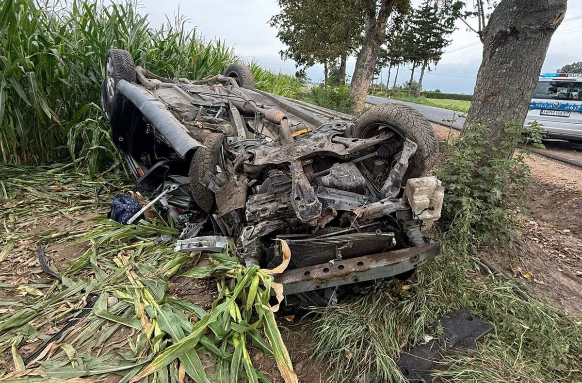 Tragiczny wypadek w gminie Gzy. Nie żyje 57-letnia kobieta